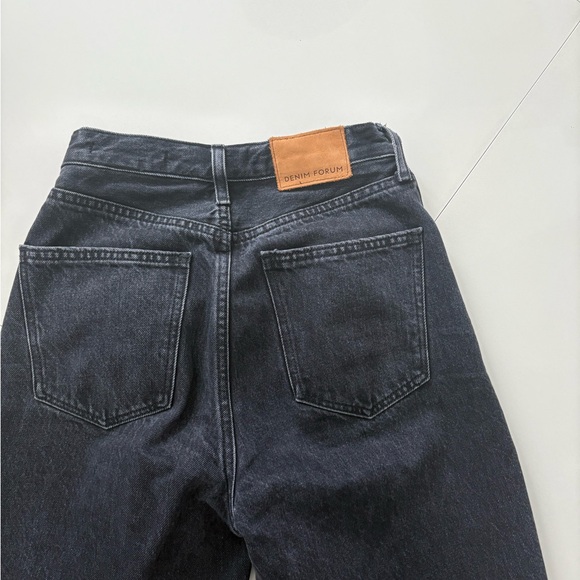 Denim Forum Aritzia Black Farrah Jeans High-Rise Wide-Leg, Size 27, LIKE NEW - Picture 4 of 4